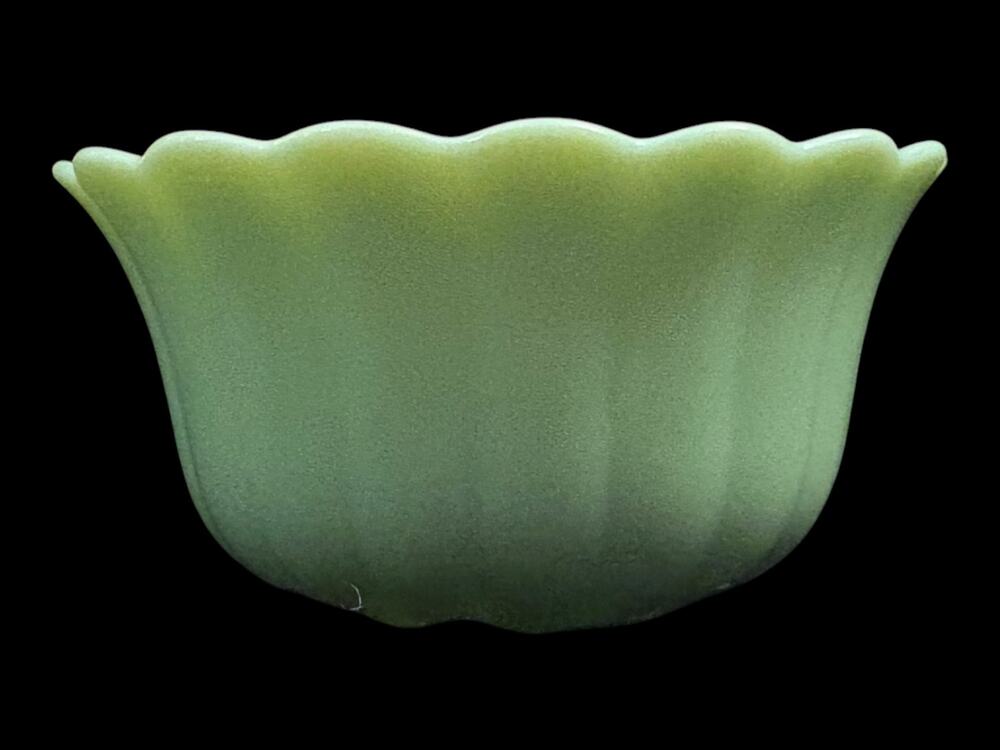Pioneer Woman Timeless Beauty Green Jadeite Bowl Farmhouse Cottagecore 5.5”x5.5”